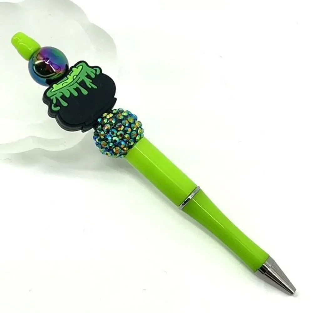 Witches cauldron witch Halloween witchcraft Wicca Wiccan handmade pen NEW beads